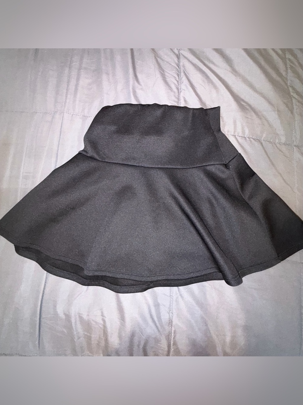 Charlotte Russe Black High Waist Flared Skater Skirt Size Small - Picture 2 of 6